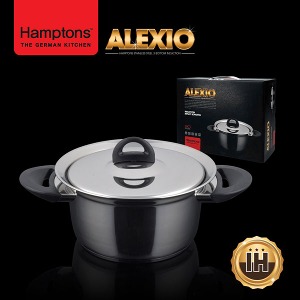 [독일 햄튼(Hamptons)] 알렉시오 인덕션 겸용스텐레스 3중바닥 양수냄비 20cm (HALX-20P)